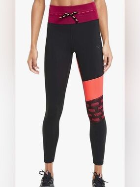 Puma Black and Berry Leggings Feel 7/8 Tights